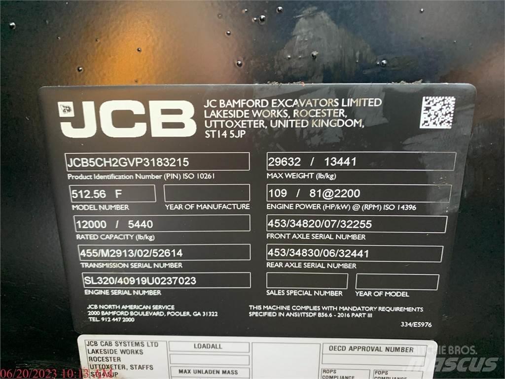 JCB 512-56 مناولات متداخلة