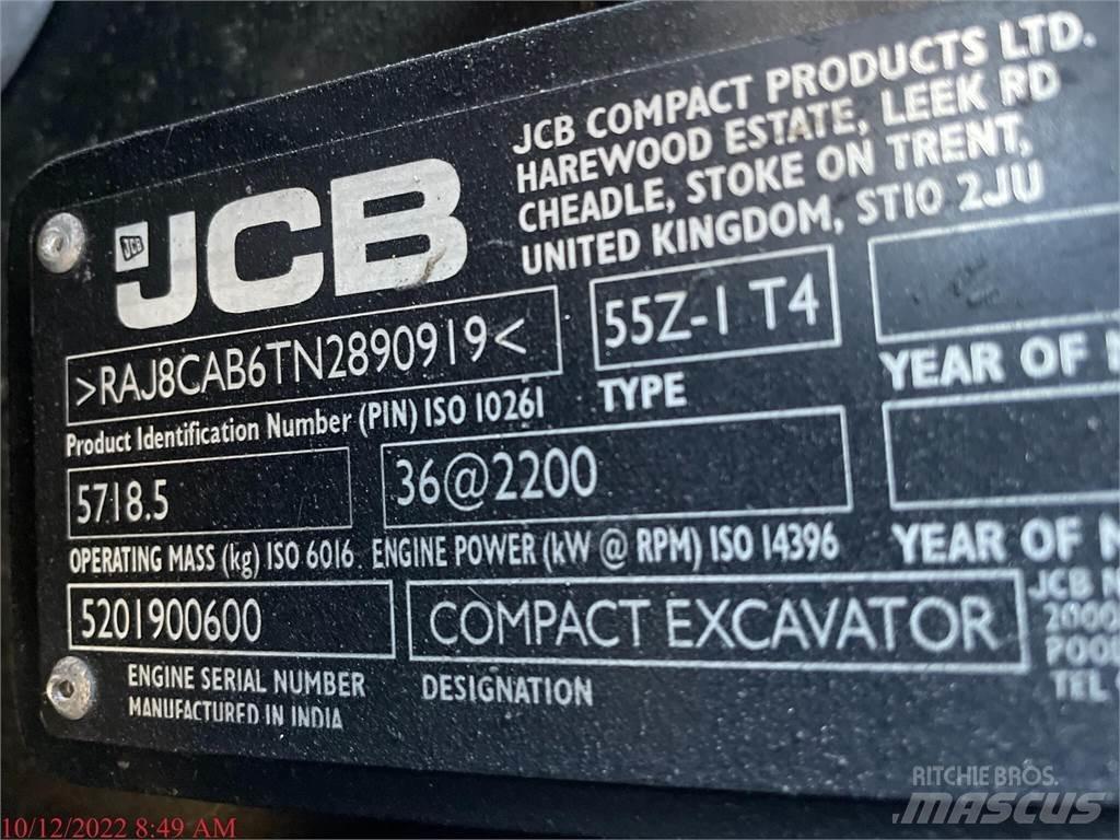 JCB 55Z-1 حفارات صغيرة أقل من 7 طن (حفارات صغيرة)