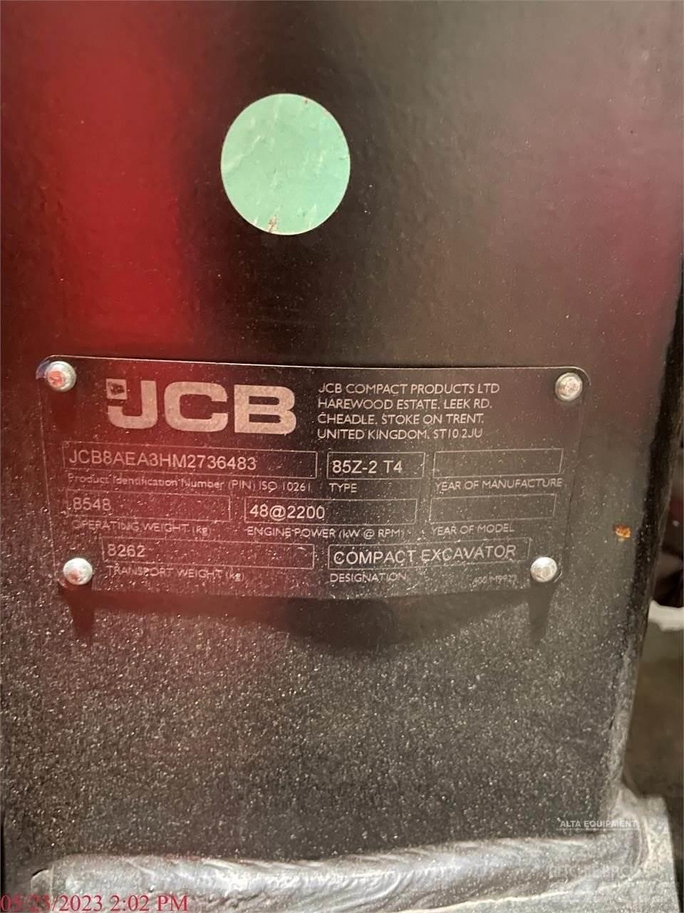 JCB 85Z-2 حفارات زحافة