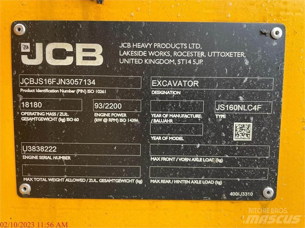 JCB JS160 حفارات زحافة