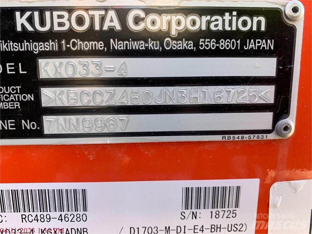 Kubota KX033-4 حفارات صغيرة أقل من 7 طن (حفارات صغيرة)