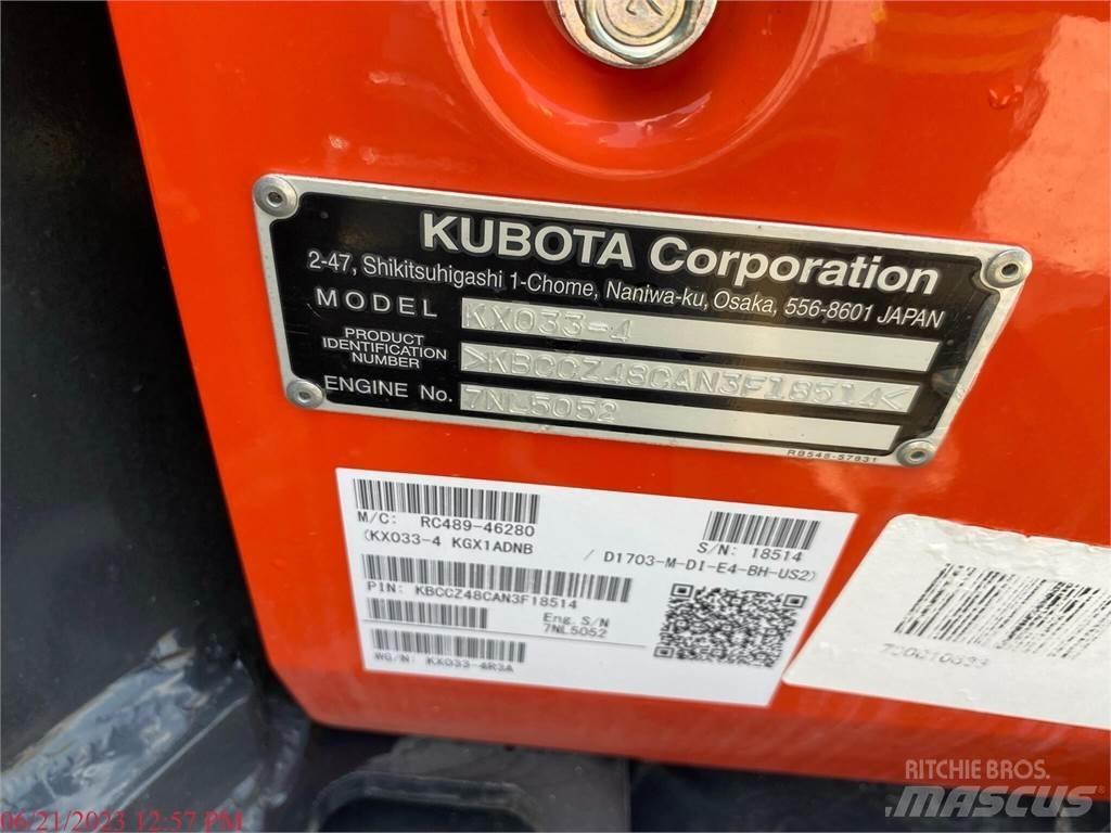 Kubota KX033-4 حفارات صغيرة أقل من 7 طن (حفارات صغيرة)