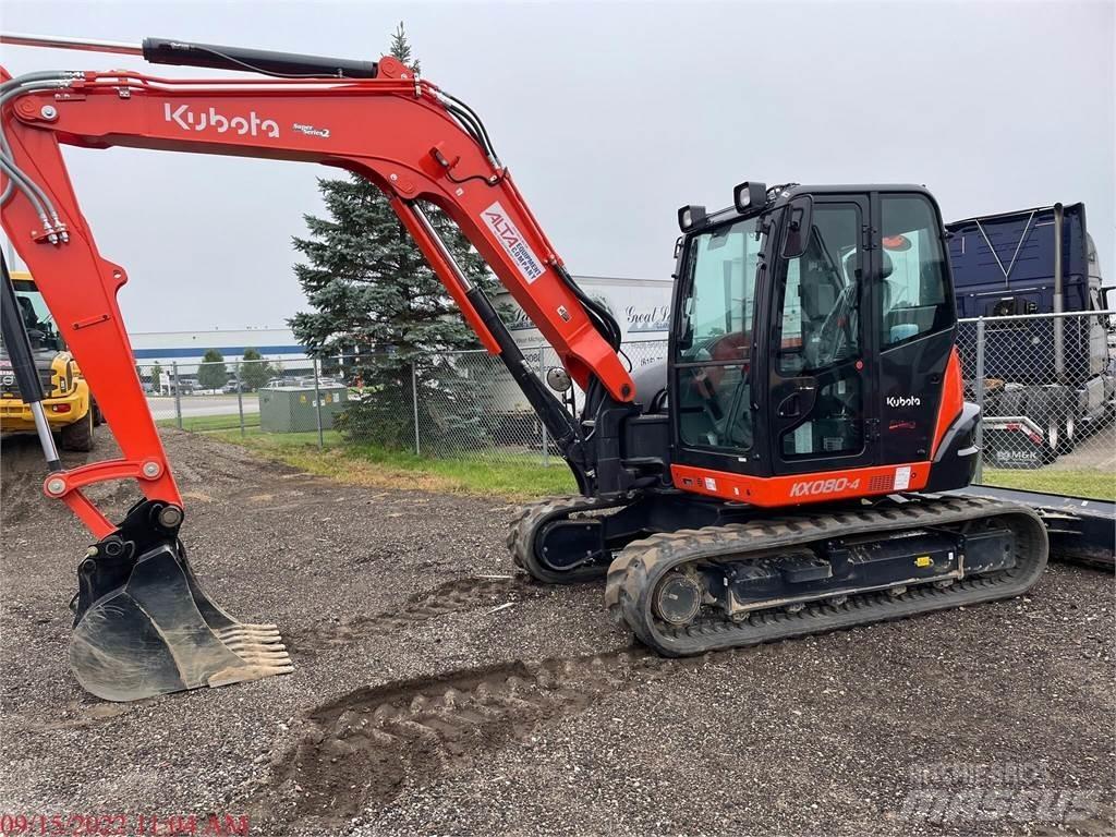 Kubota KX080-4 حفارات زحافة