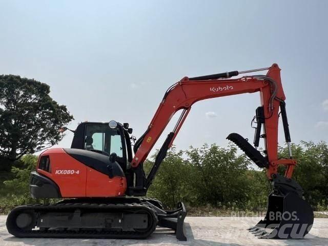 Kubota KX080-4A حفارات زحافة