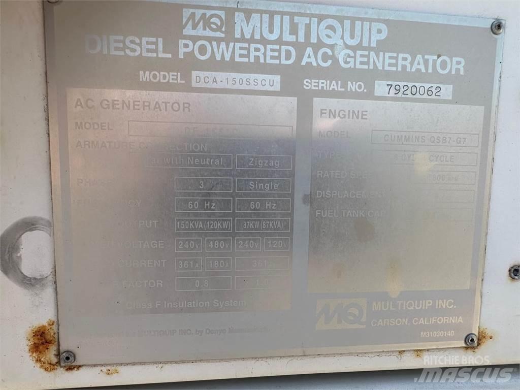 MultiQuip 150 KVA مولدات أخرى