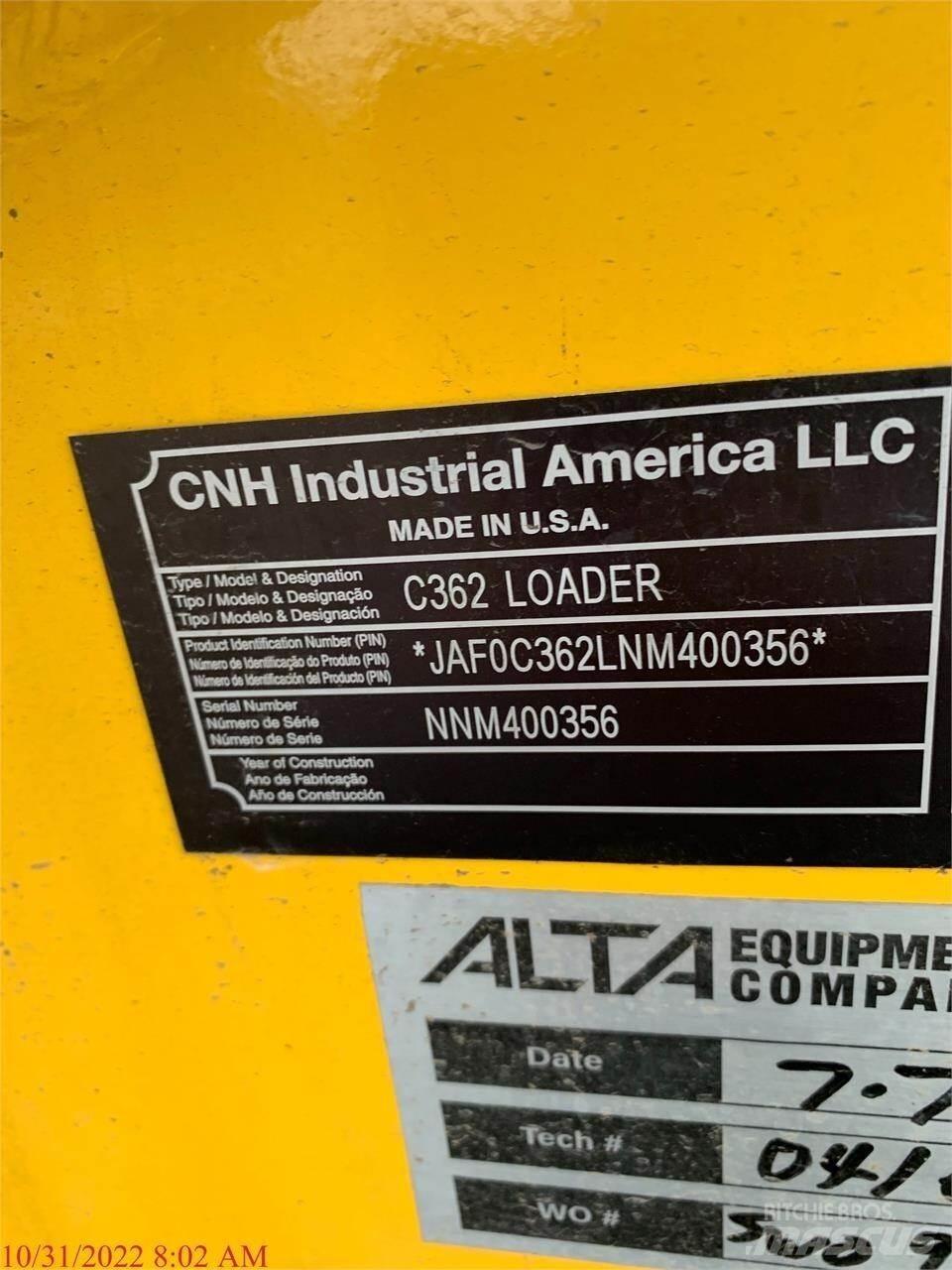 New Holland C362 لوادر انزلاقية التوجيه