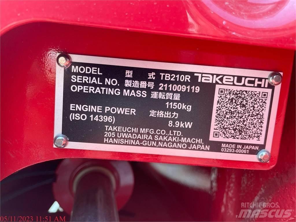 Takeuchi TB210R حفارات صغيرة أقل من 7 طن (حفارات صغيرة)