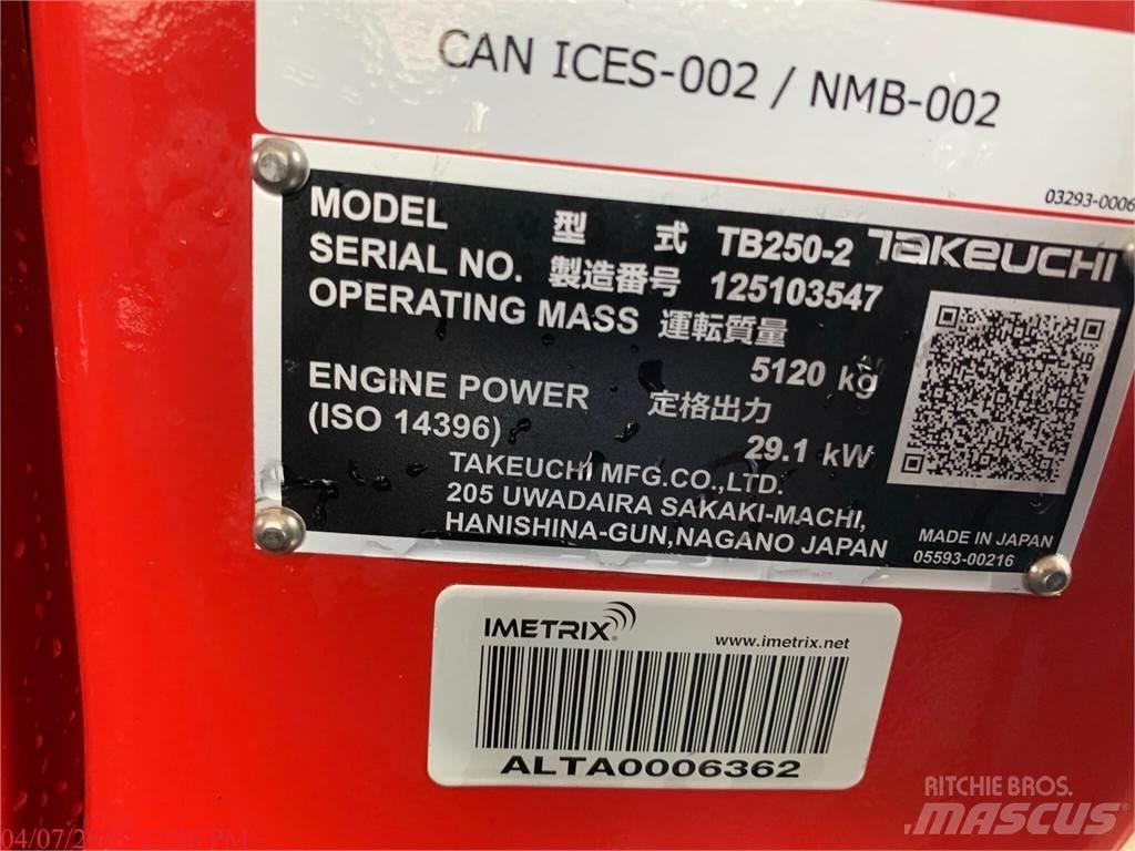 Takeuchi TB250-2 حفارات صغيرة أقل من 7 طن (حفارات صغيرة)