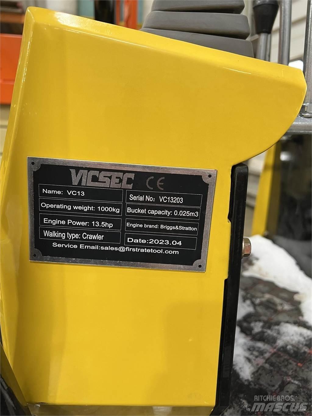 Vicsec VC13 حفارات صغيرة أقل من 7 طن (حفارات صغيرة)