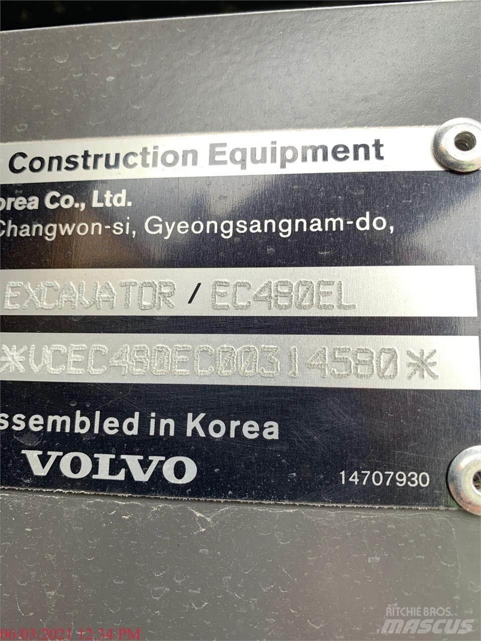 Volvo EC480EL حفارات زحافة