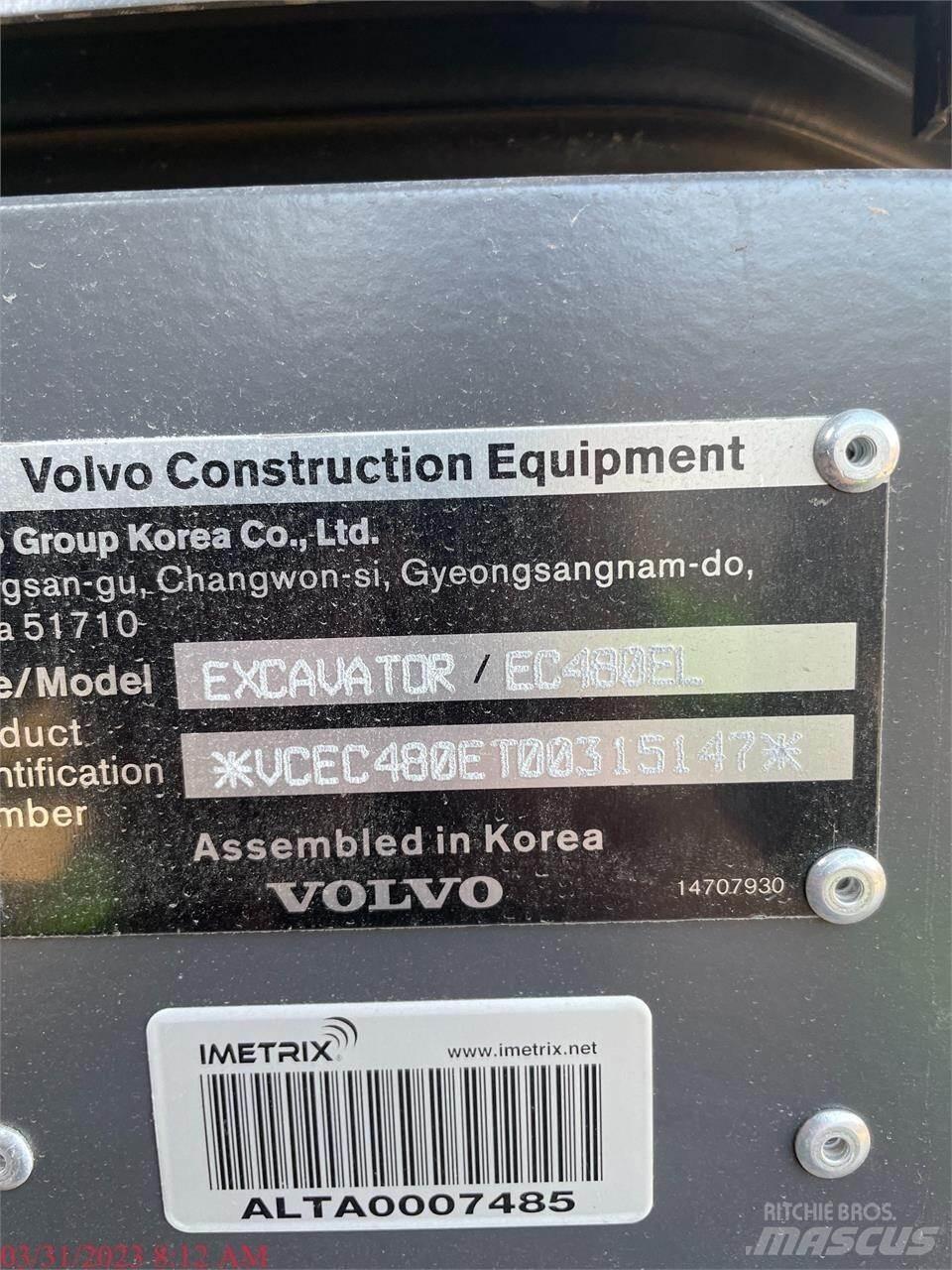 Volvo EC480EL حفارات زحافة