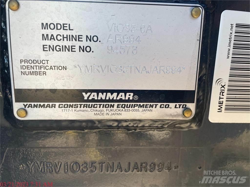 Yanmar VIO35-6A حفارات صغيرة أقل من 7 طن (حفارات صغيرة)