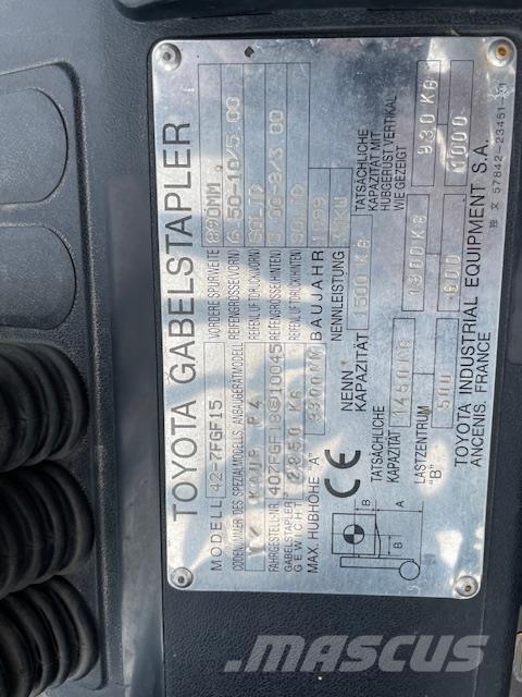 Toyota 42-7FGF15 شاحنات LPG