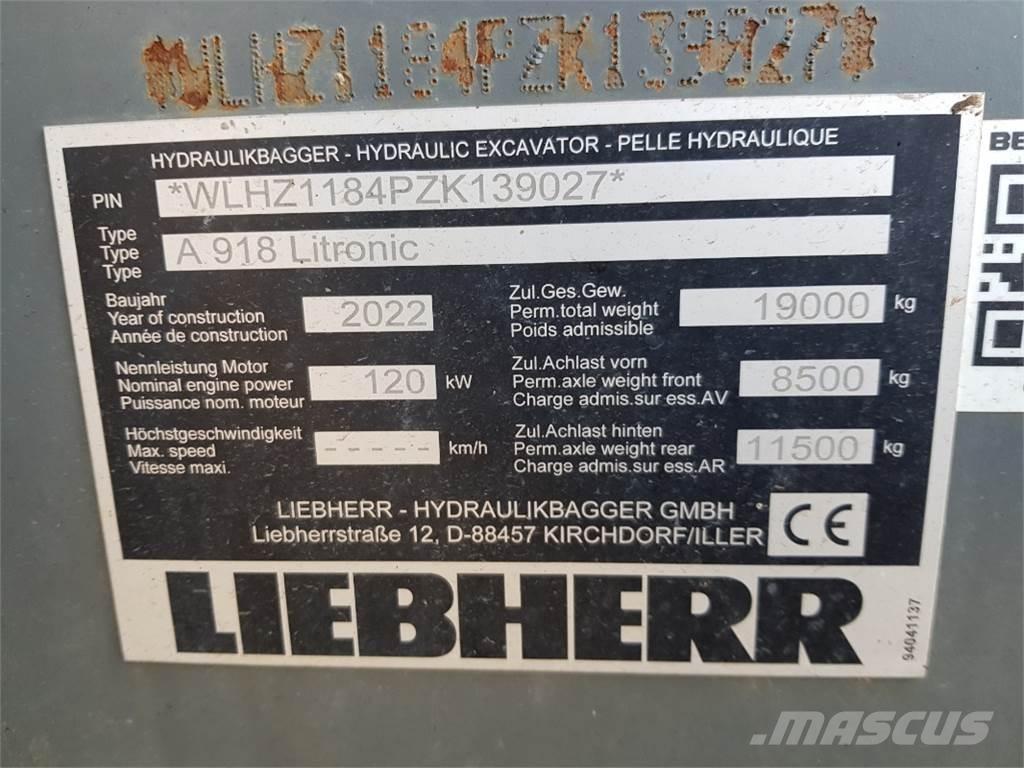Liebherr A918 حفارات بعجل