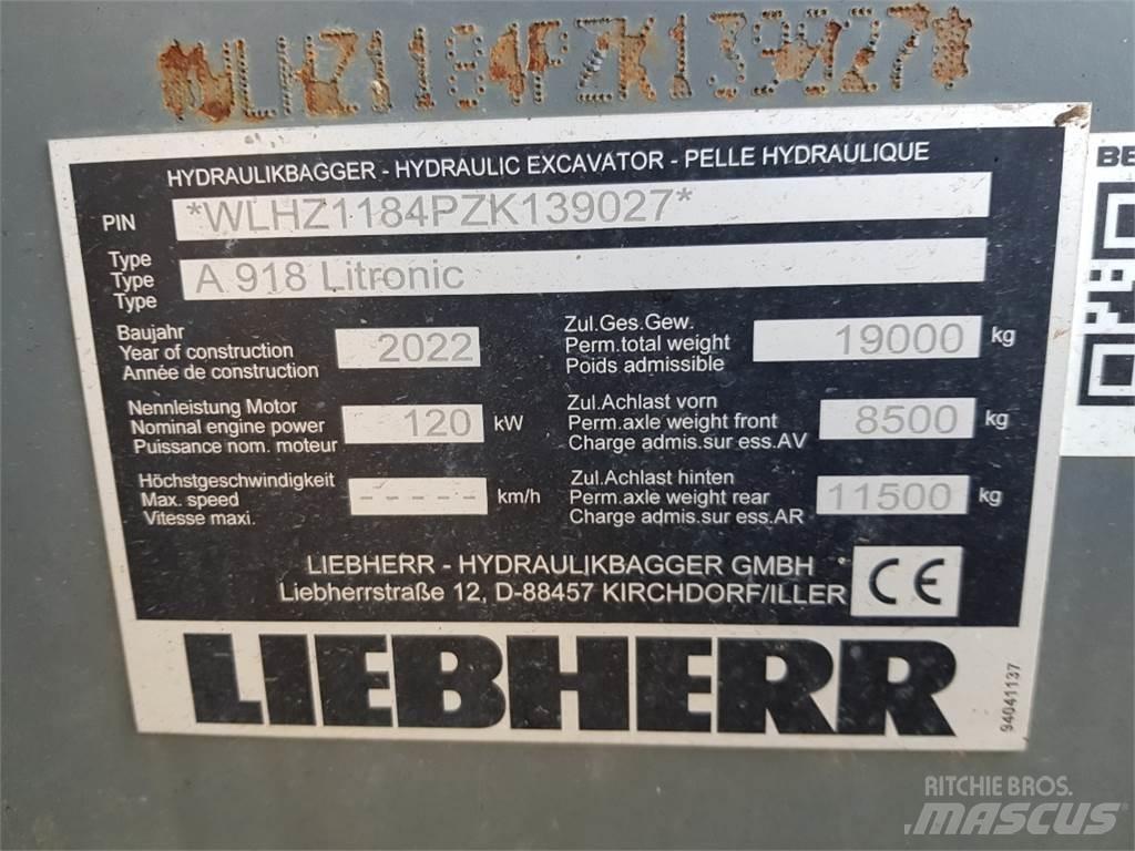 Liebherr A918 حفارات بعجل