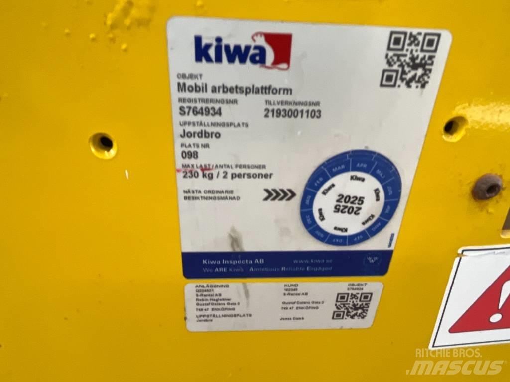 Saxlift GMG 930 ED, رافعات مقصية الشكل