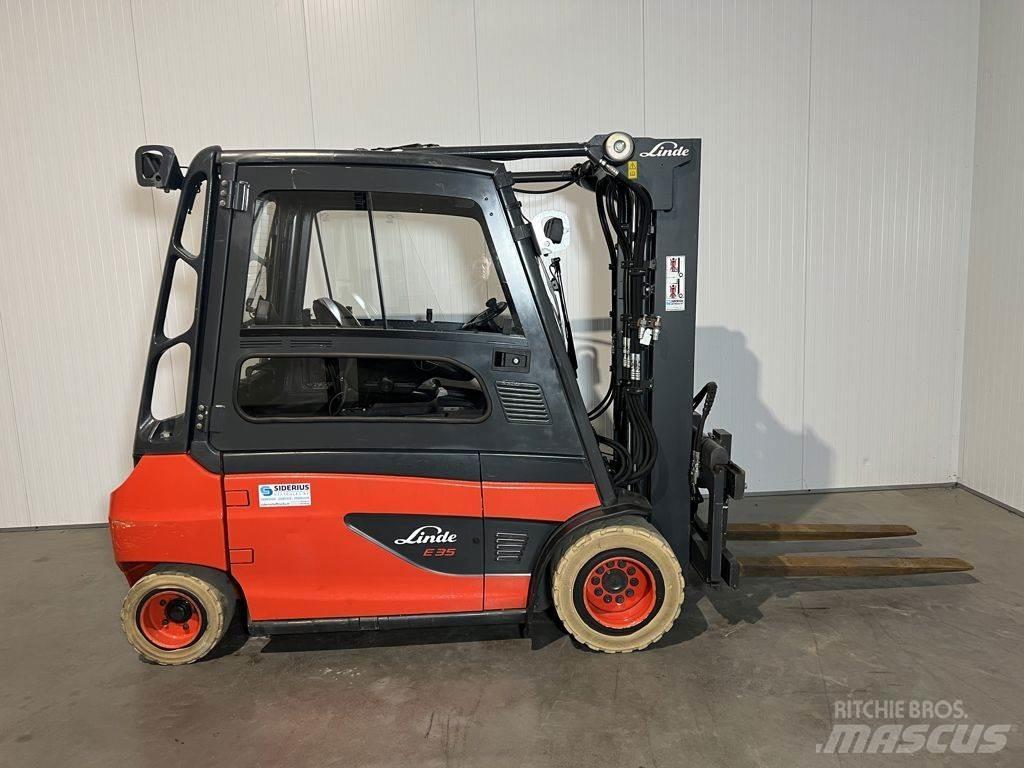 Linde E35L-01 شاحنات ذات رافعات شوكية تعمل بالكهرباء
