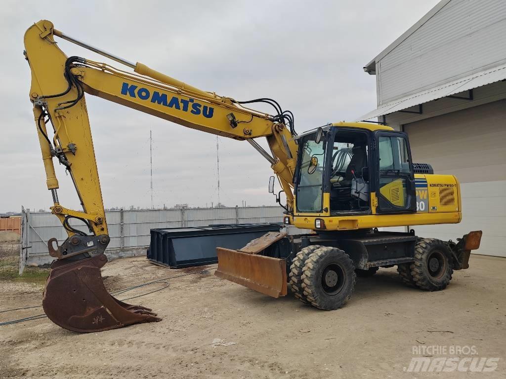 Komatsu PW 180-7EO حفارات بعجل