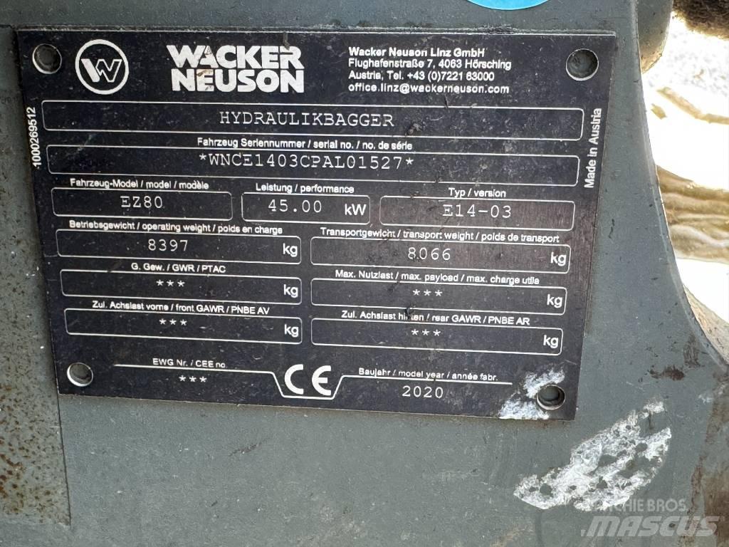 Wacker Neuson EZ80 حفارات زحافة