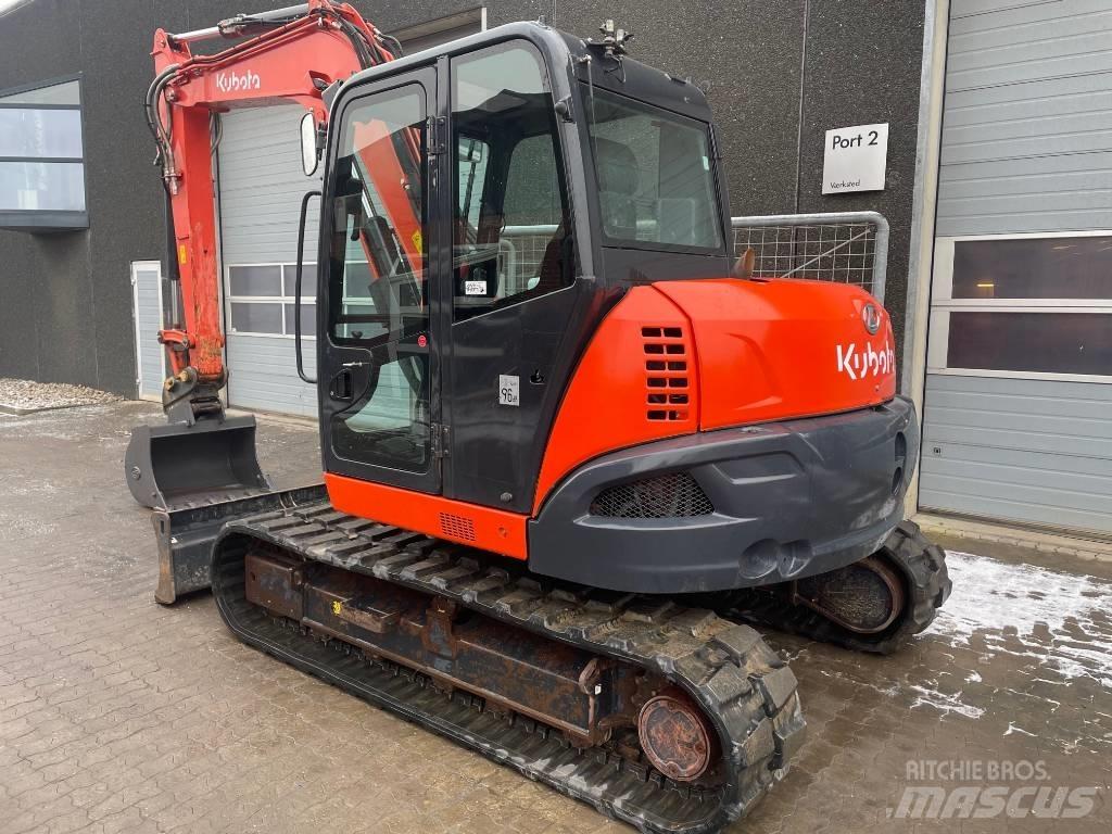 Kubota KX080-4a حفارات وسط 7 طن - 12 طن