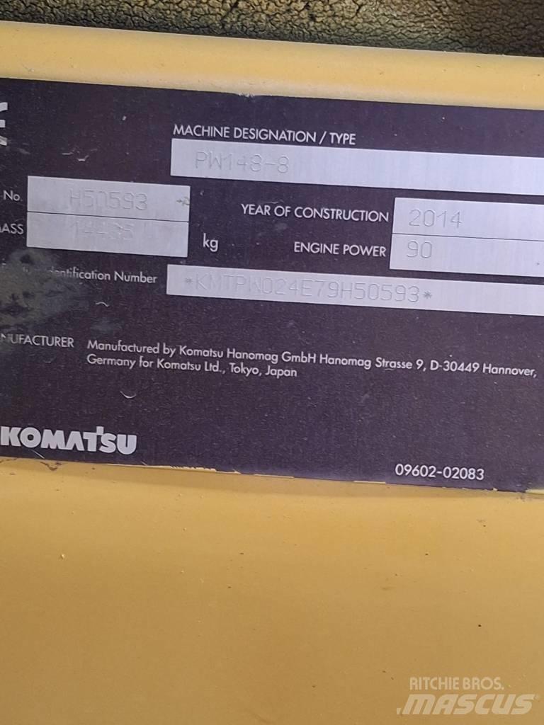 Komatsu PW 148-8 حفارات بعجل