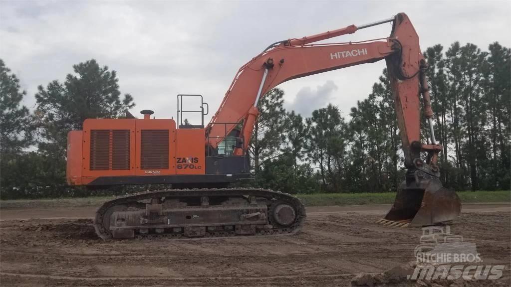 Hitachi ZX 670 حفارات زحافة