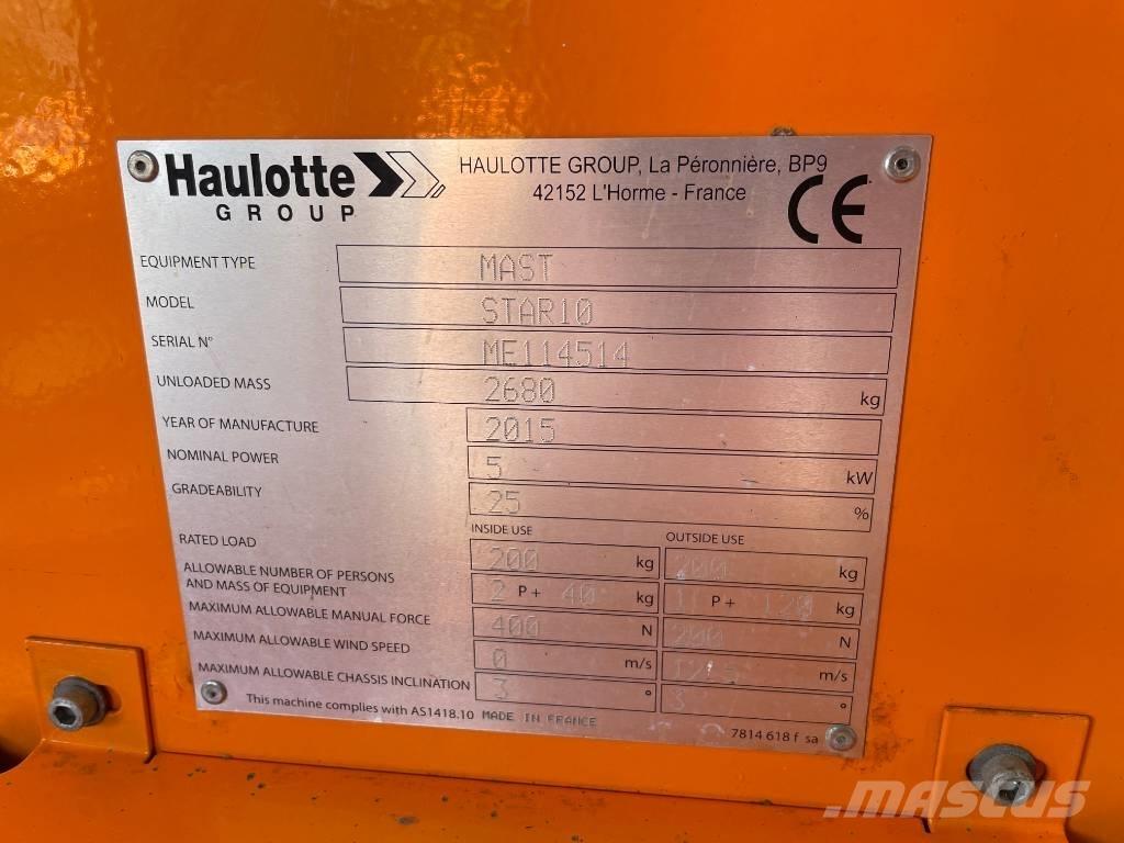 Haulotte Star 10 رافعات السارية الرأسية