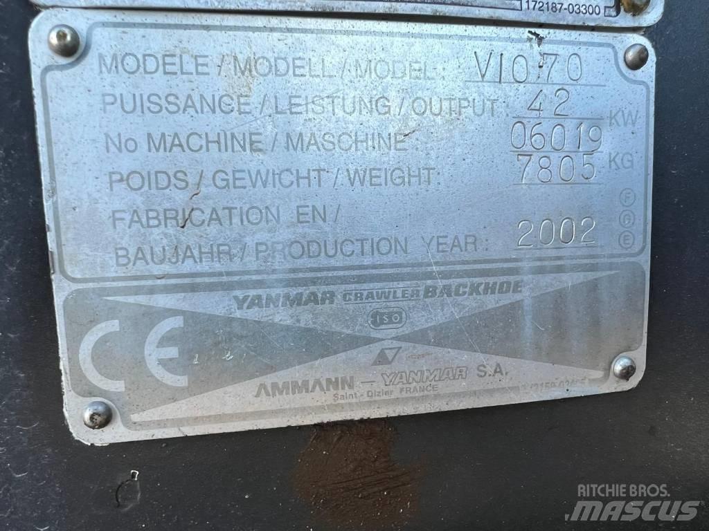 Yanmar Vio 70 حفارات زحافة