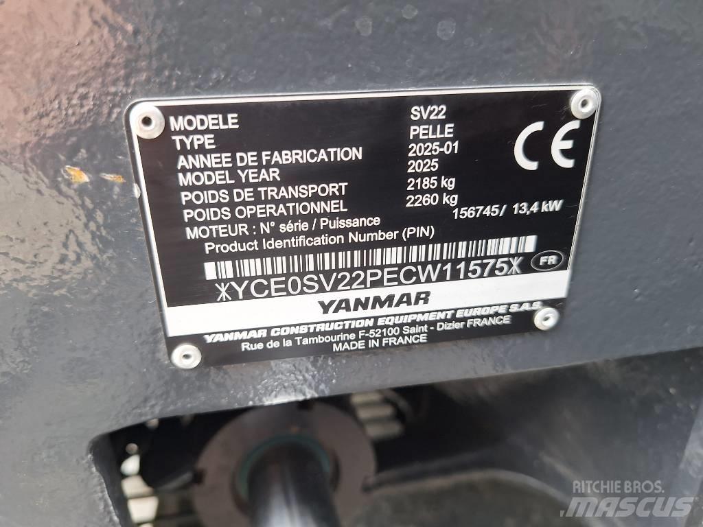 Yanmar SV 22 حفارات صغيرة أقل من 7 طن (حفارات صغيرة)