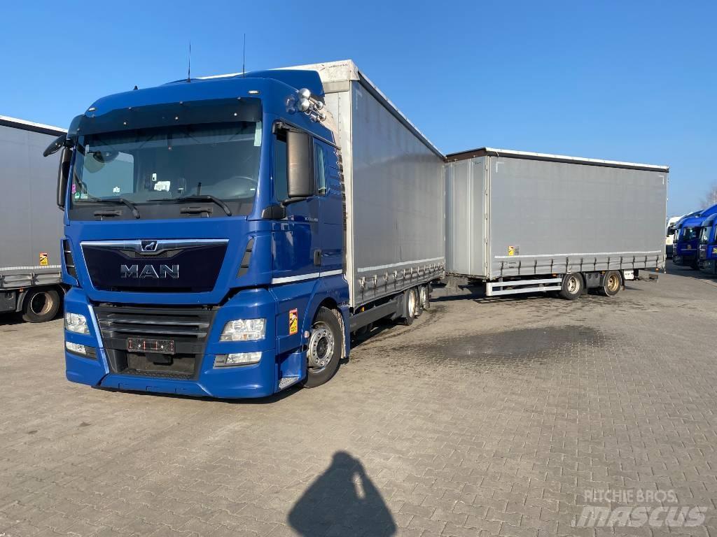 MAN TGX 26.460 شاحنات بغطاء جانبي