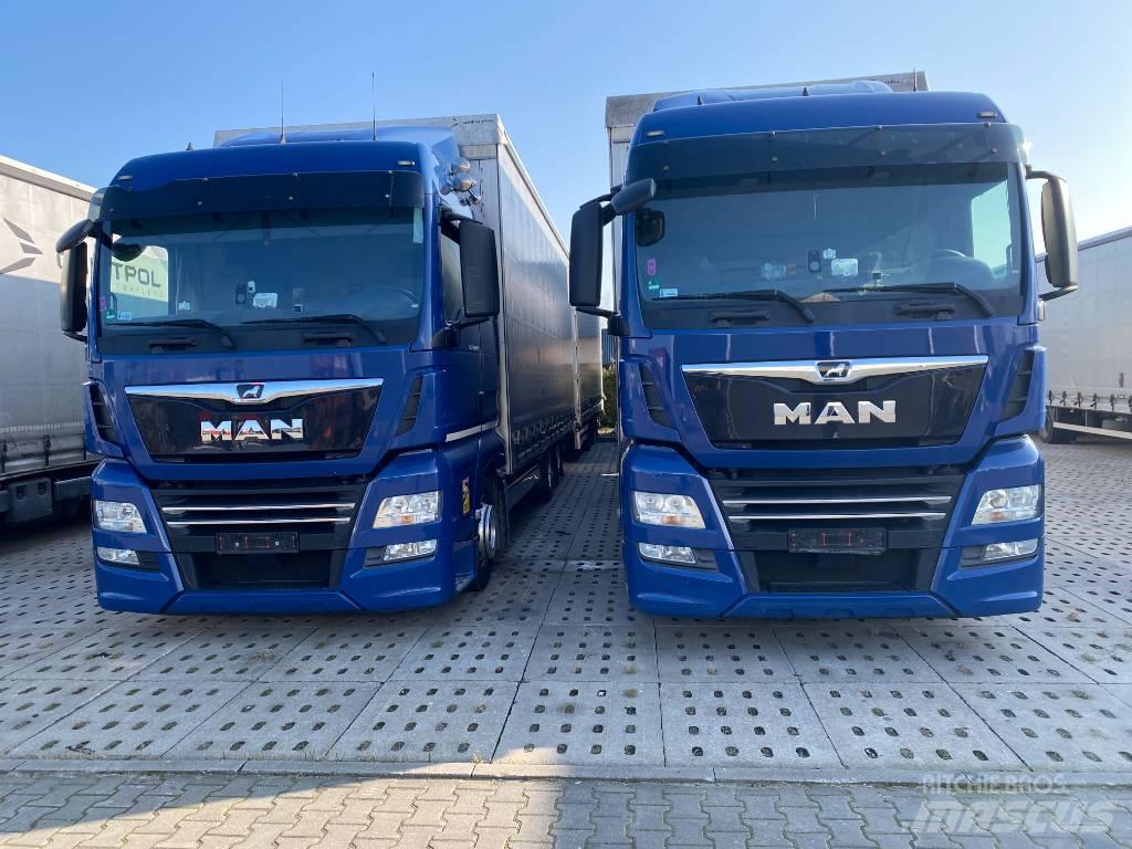 MAN TGX 26.460 شاحنات بغطاء جانبي