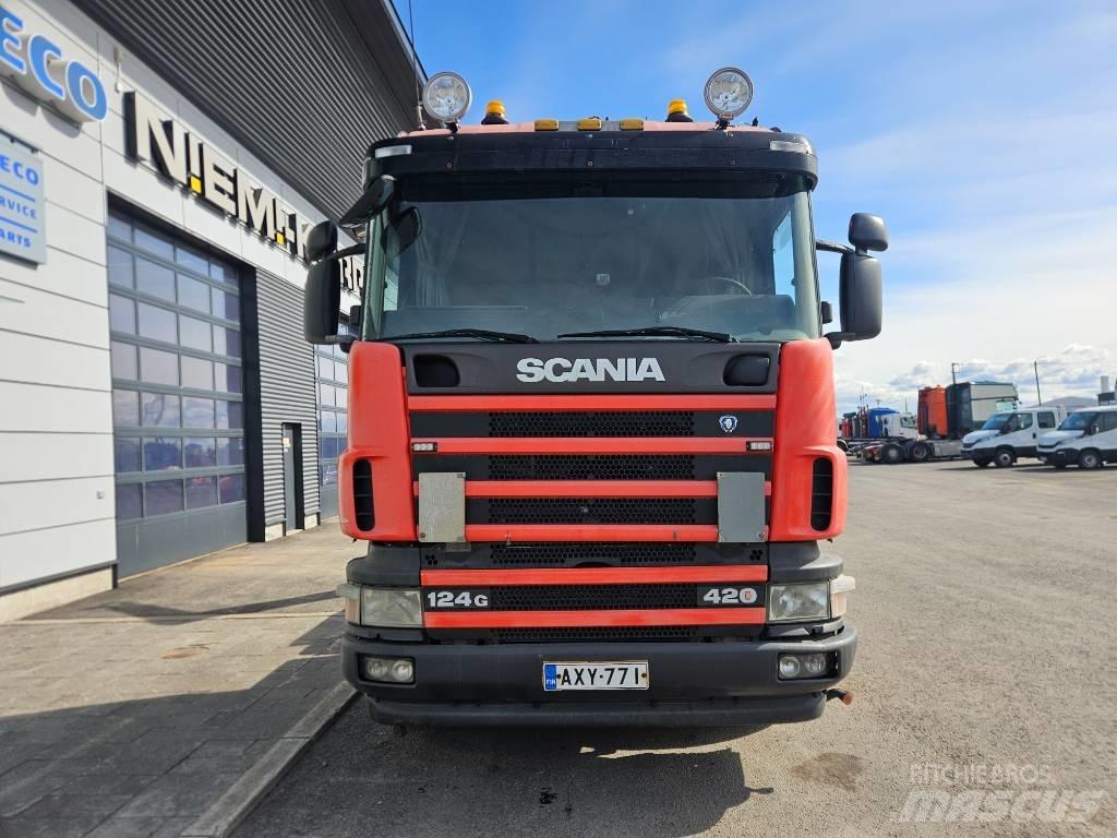 Scania R124 6x2*4 شاحنات الرافعات الخطافية
