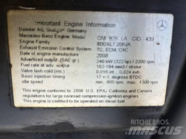 MB Crusher OM 926 LA محركات
