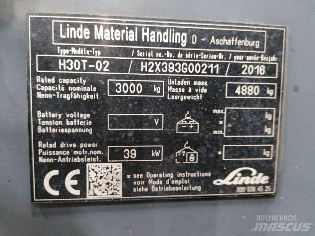 Linde H30T-02 شاحنات LPG