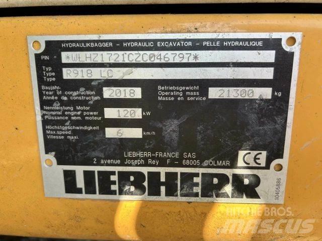Liebherr R918 LC حفارات زحافة