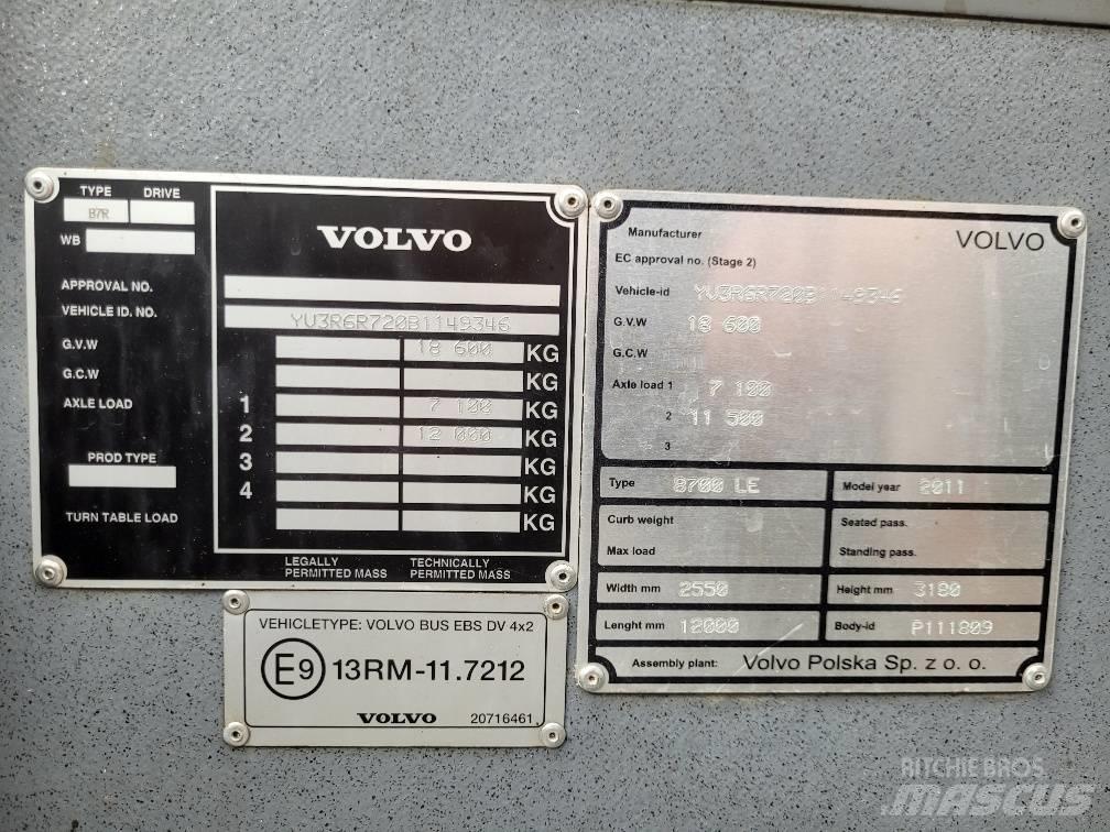 Volvo B7RLE 8700 EEV حافلة المدينة