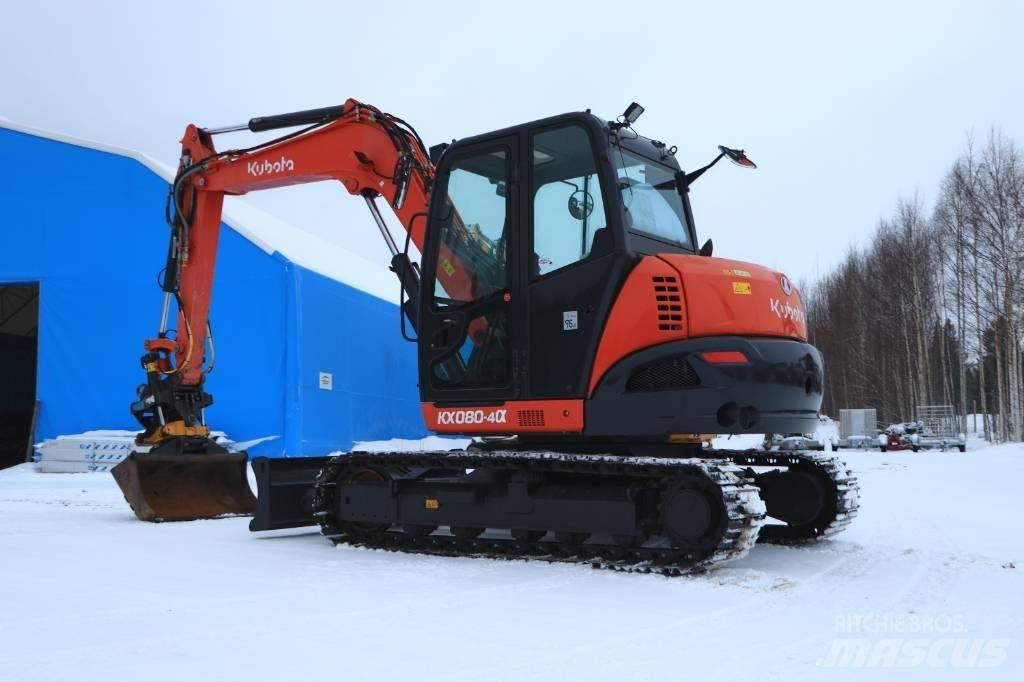 Kubota KX080-4a حفارات صغيرة أقل من 7 طن (حفارات صغيرة)