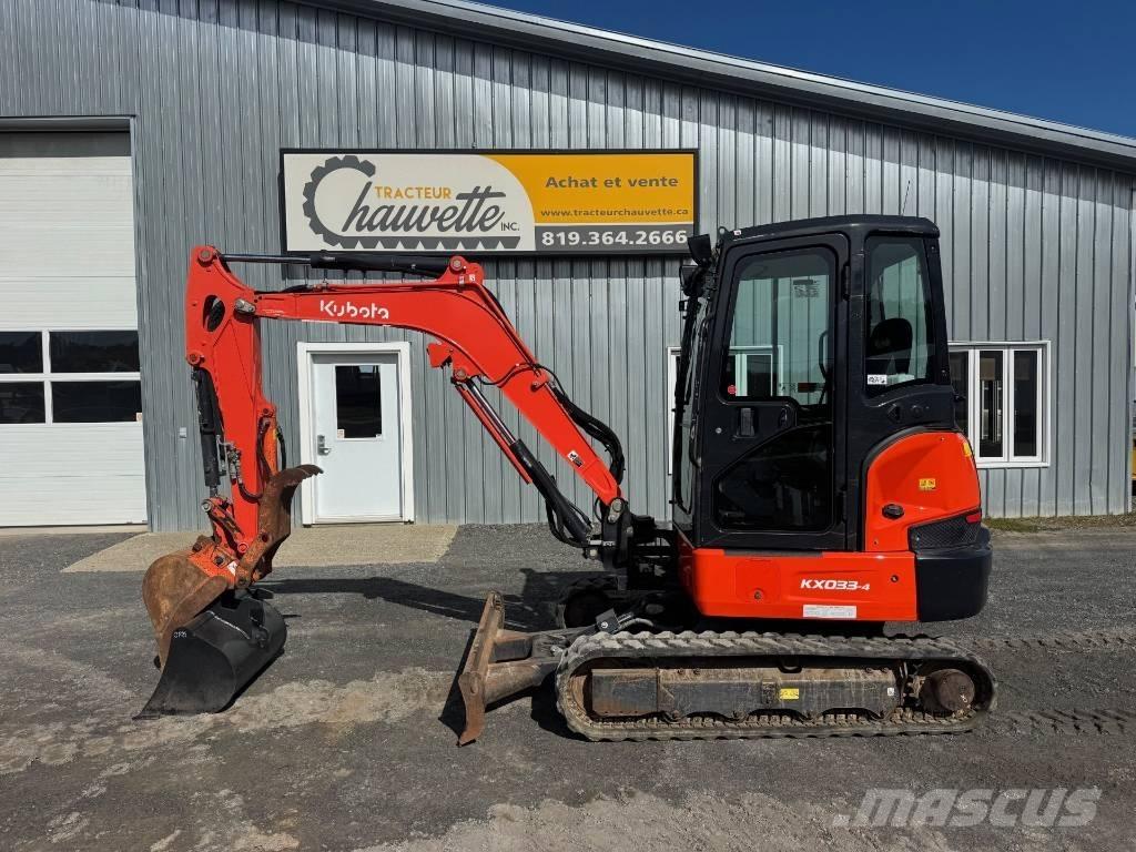 Kubota KX 033-4 حفارات صغيرة أقل من 7 طن (حفارات صغيرة)