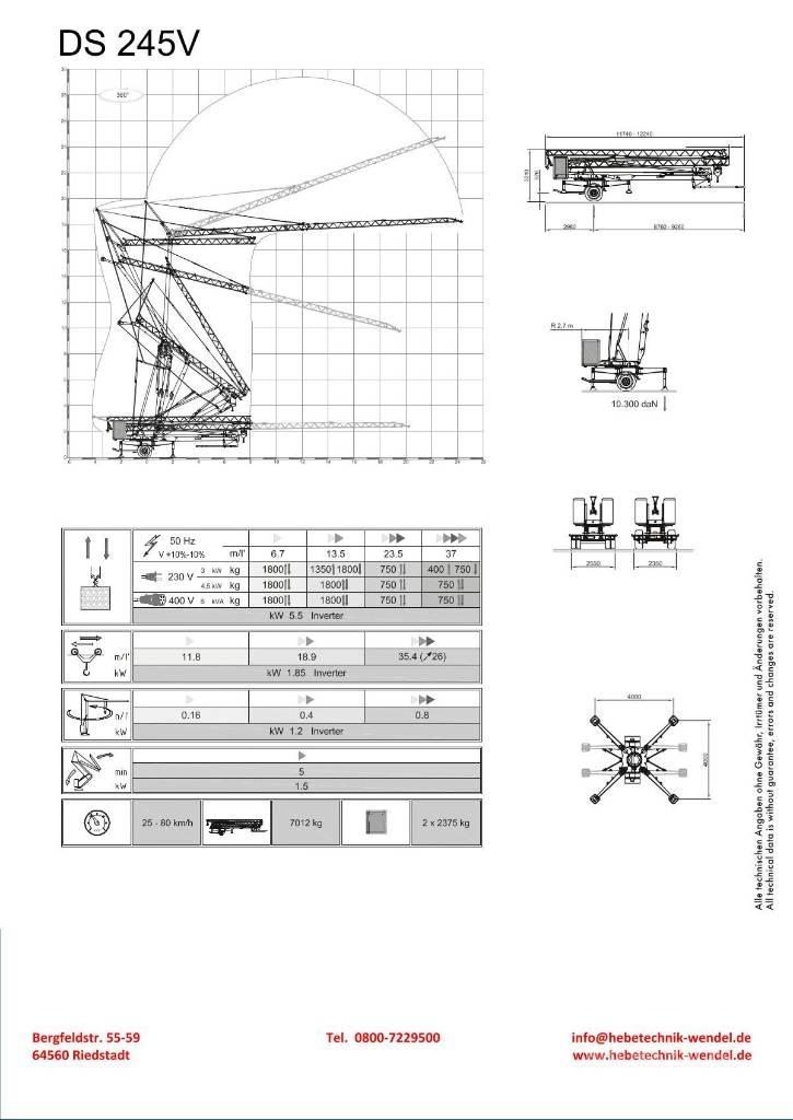 Eurogru DS 245V رافعات ذاتية الارتفاع