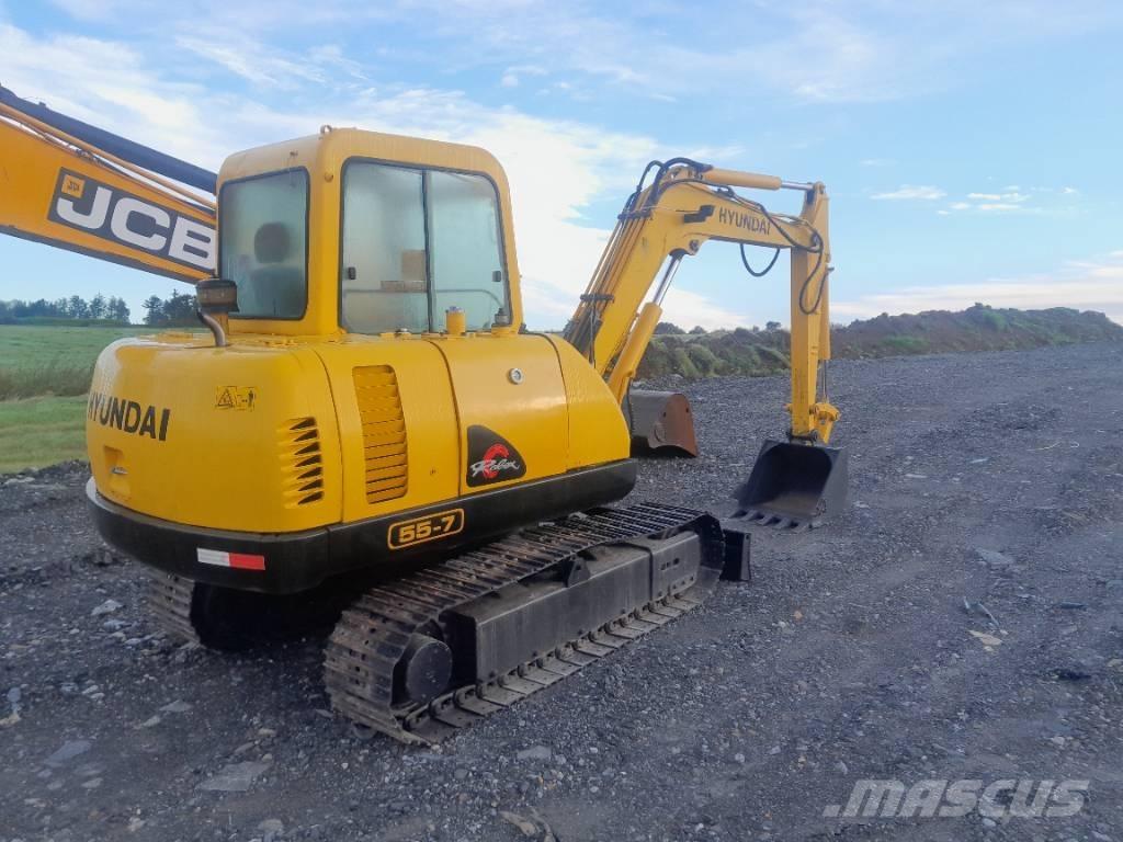 Hyundai R55-7 حفارات زحافة