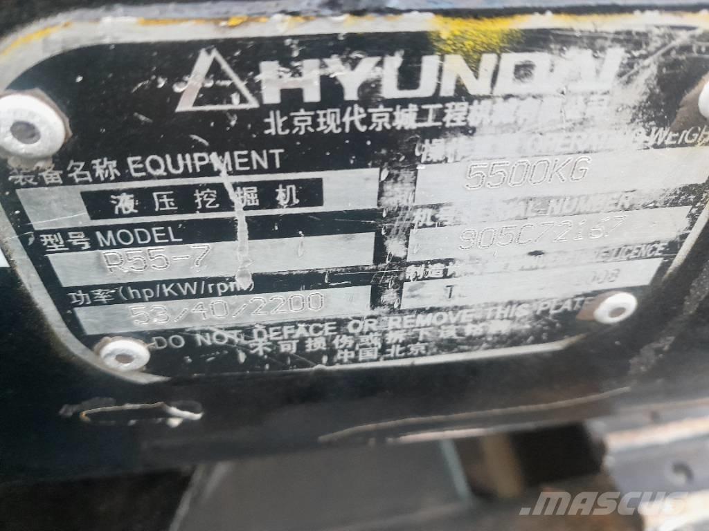 Hyundai R55-7 حفارات زحافة