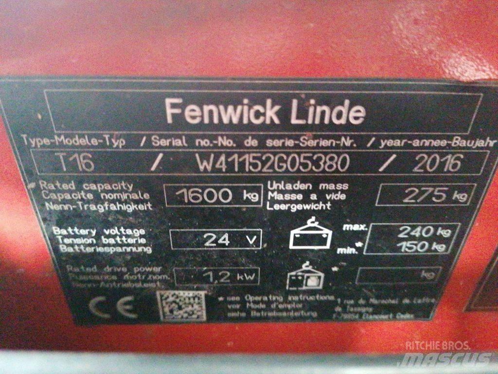 Linde T16 معدات الرفع منخفض المستوى