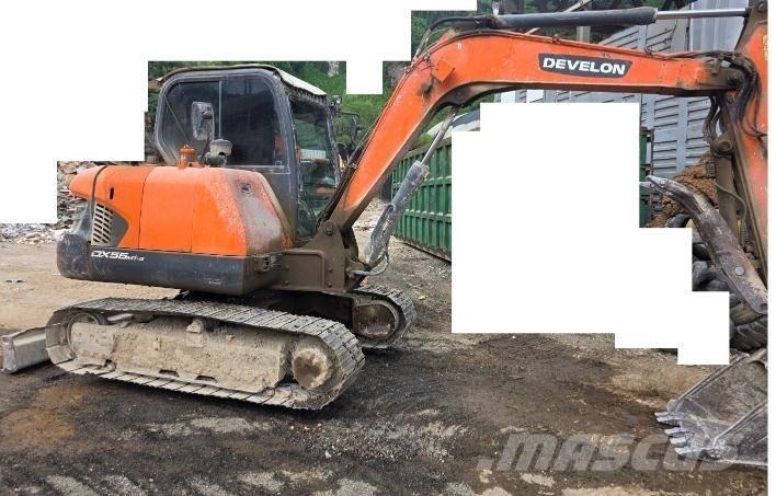 Doosan DX55 حفارات صغيرة أقل من 7 طن (حفارات صغيرة)