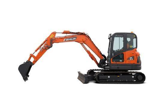 Develon DX 63-3 حفارات صغيرة أقل من 7 طن (حفارات صغيرة)