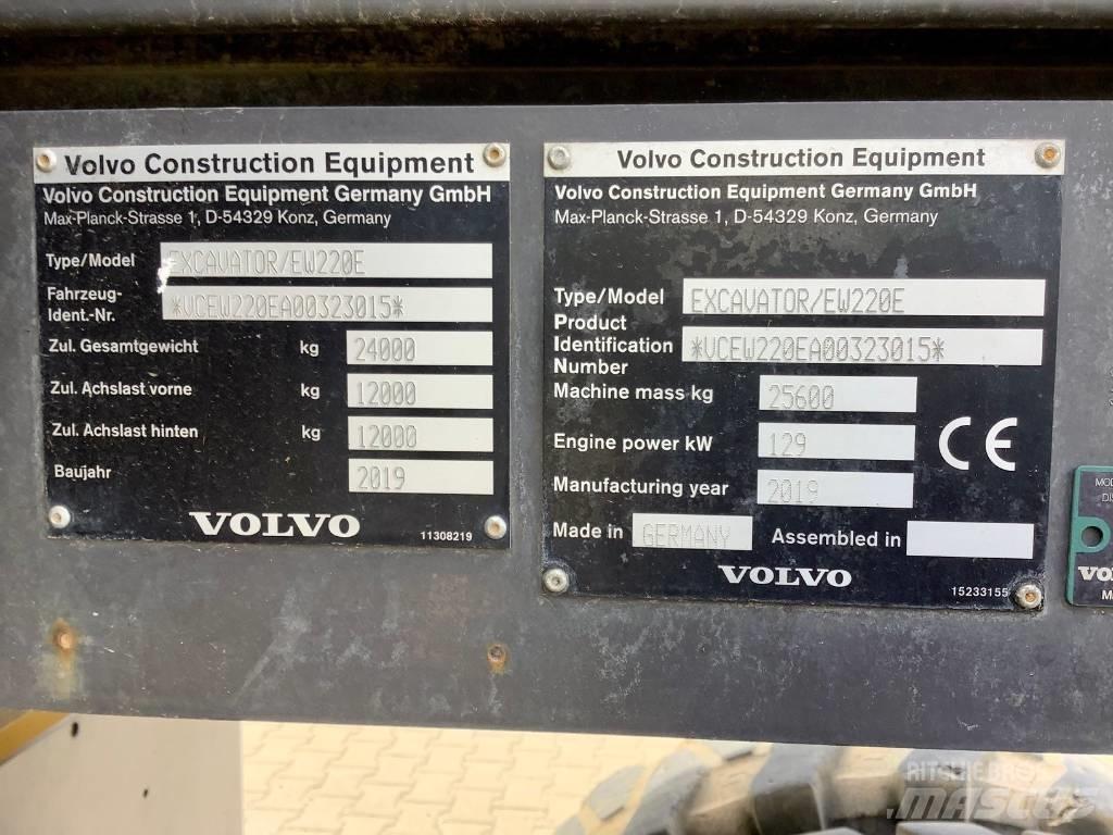 Volvo EW 220 E حفارات بعجل