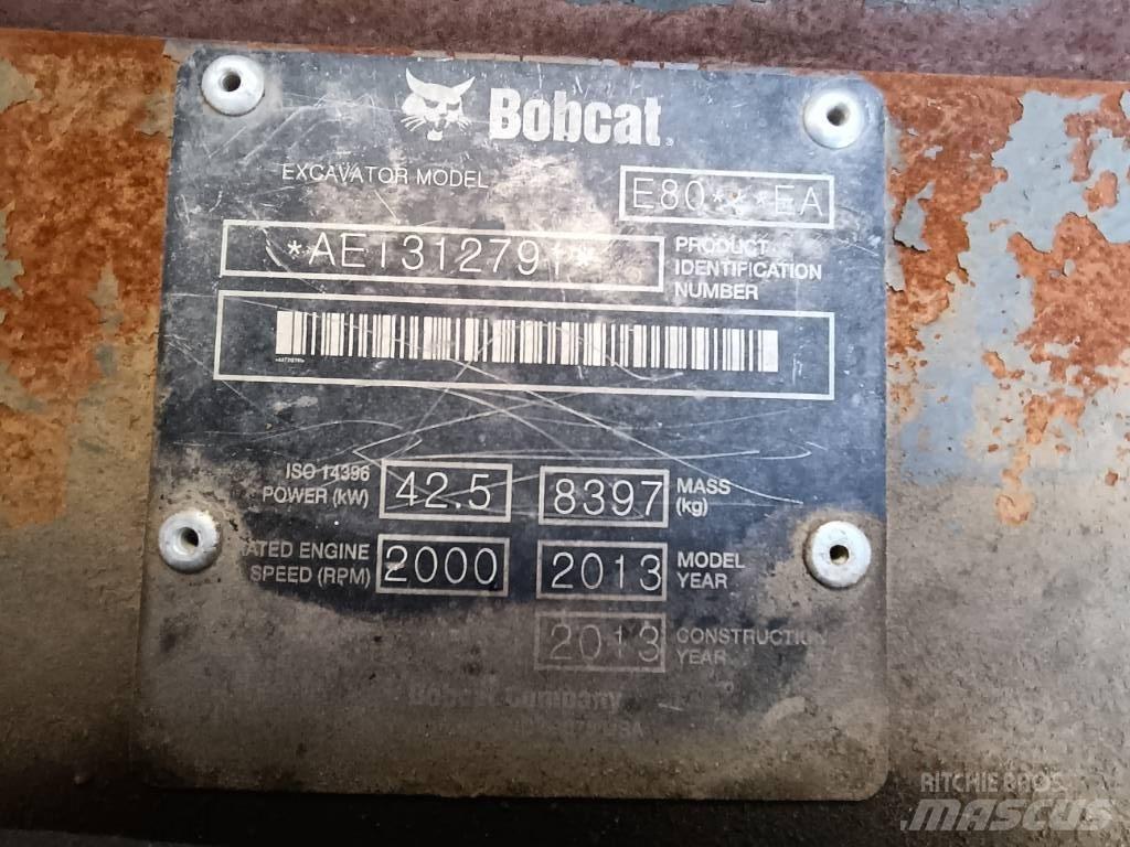 Bobcat E 80 EA حفارات وسط 7 طن - 12 طن