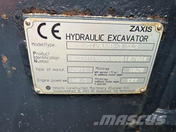 Hitachi ZX60USB-3 معدات البناء - غير ذلك