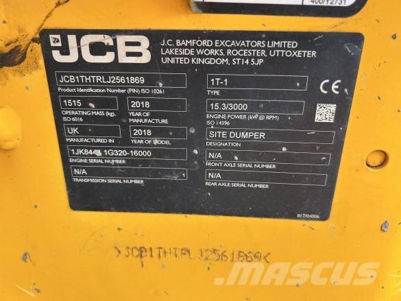 JCB DUMPER 1T-1 عربات نقل قلابة للمواقع