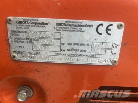 Kubota KX060 معدات البناء - غير ذلك