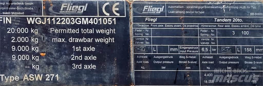 Fliegl Gigant ASW 271 مقطورات قلابة